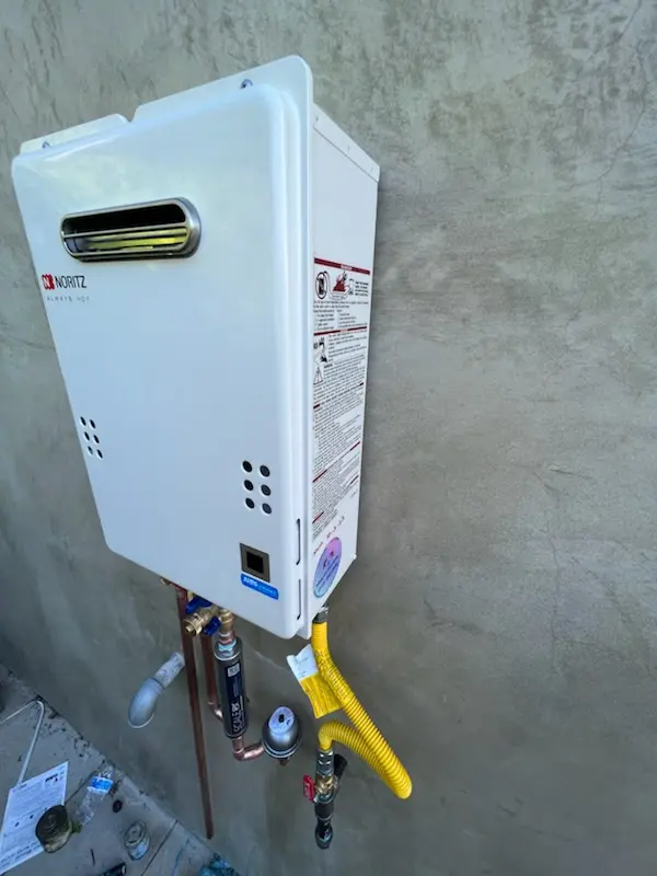 Tankless water heater installation for Dove Valley Ranch homes